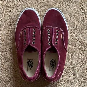 VANS maroon mens
